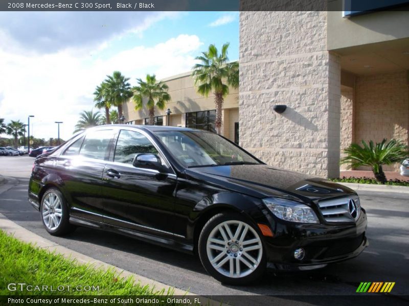 Black / Black 2008 Mercedes-Benz C 300 Sport
