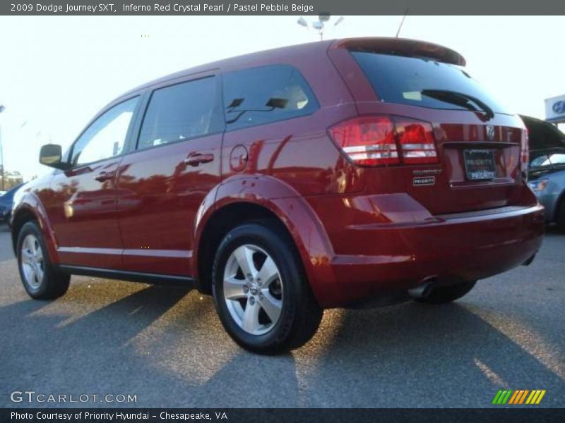Inferno Red Crystal Pearl / Pastel Pebble Beige 2009 Dodge Journey SXT