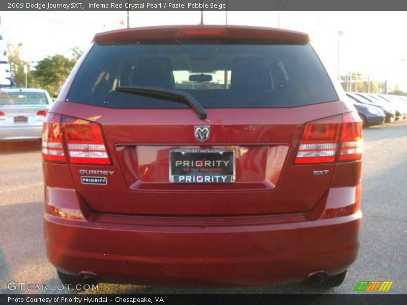 Inferno Red Crystal Pearl / Pastel Pebble Beige 2009 Dodge Journey SXT