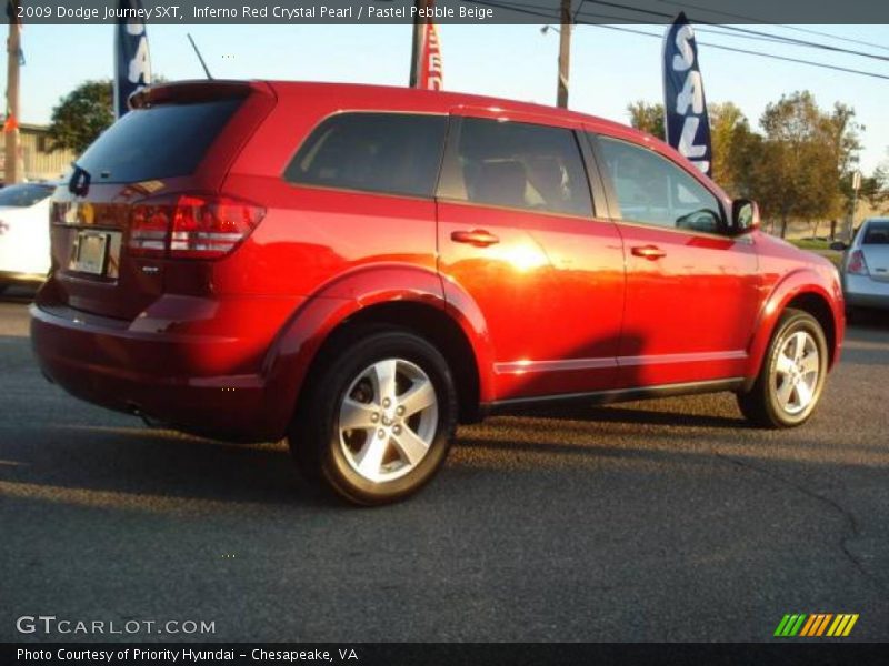 Inferno Red Crystal Pearl / Pastel Pebble Beige 2009 Dodge Journey SXT