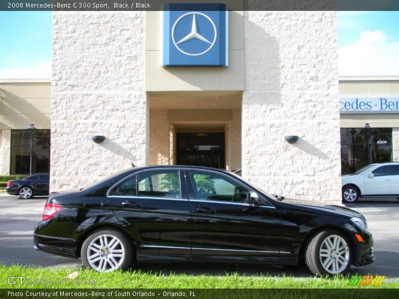 Black / Black 2008 Mercedes-Benz C 300 Sport