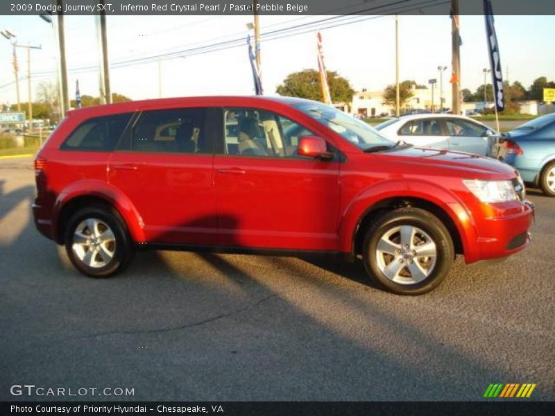 Inferno Red Crystal Pearl / Pastel Pebble Beige 2009 Dodge Journey SXT