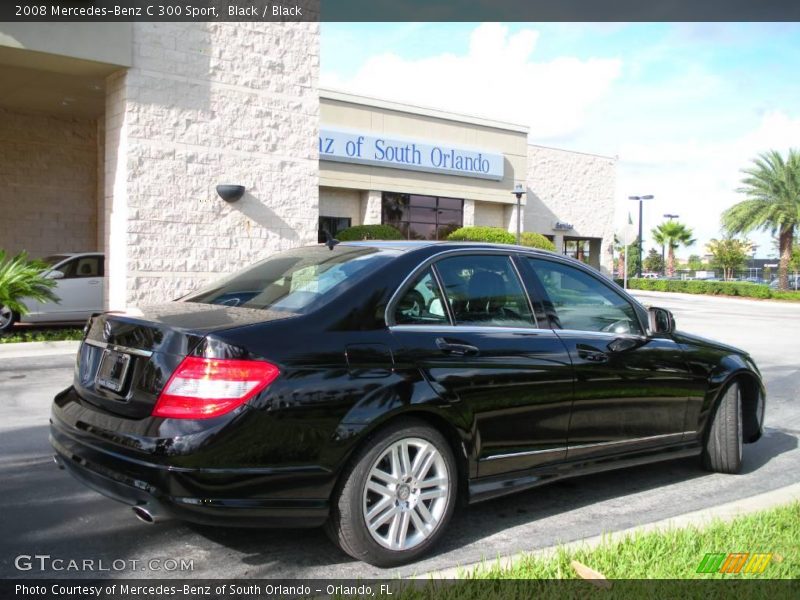 Black / Black 2008 Mercedes-Benz C 300 Sport