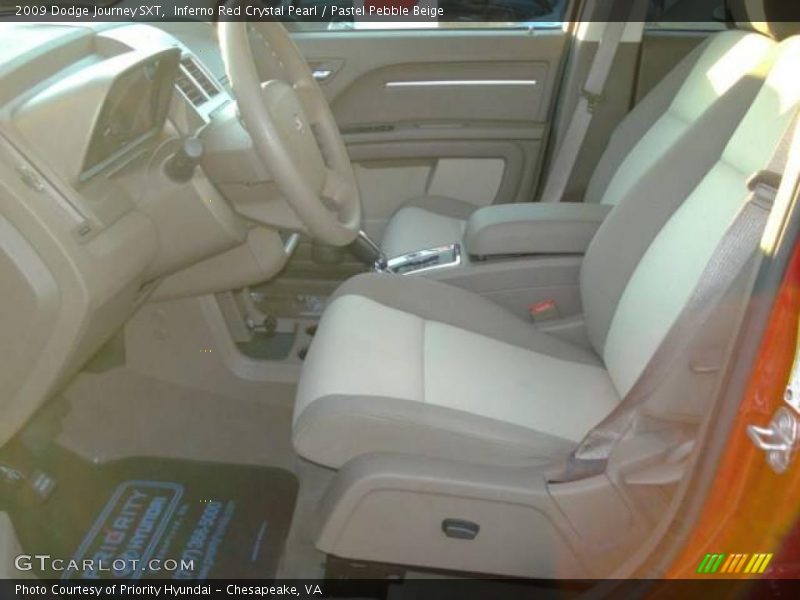 Inferno Red Crystal Pearl / Pastel Pebble Beige 2009 Dodge Journey SXT