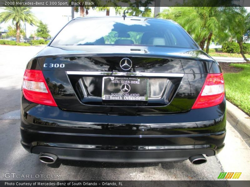 Black / Black 2008 Mercedes-Benz C 300 Sport