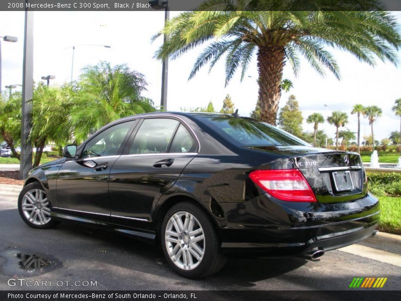 Black / Black 2008 Mercedes-Benz C 300 Sport