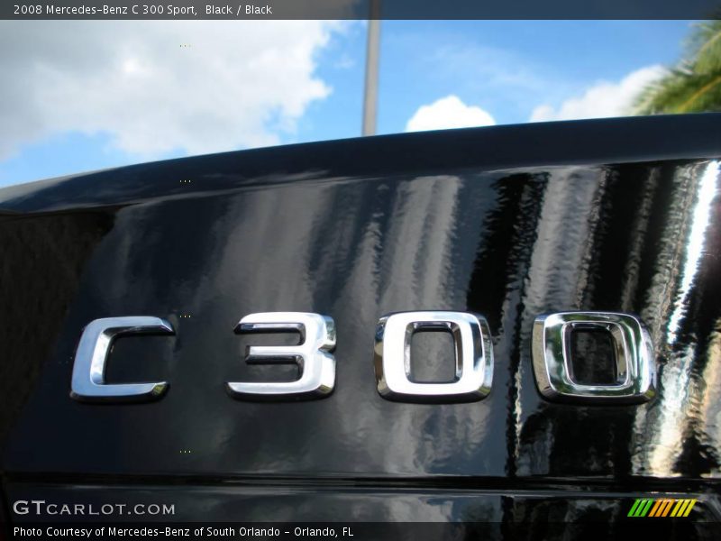 Black / Black 2008 Mercedes-Benz C 300 Sport