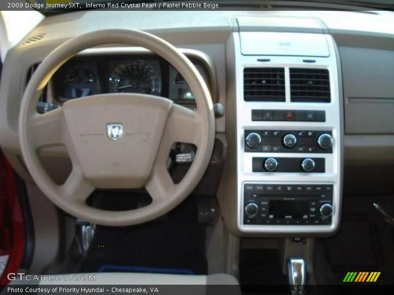 Inferno Red Crystal Pearl / Pastel Pebble Beige 2009 Dodge Journey SXT