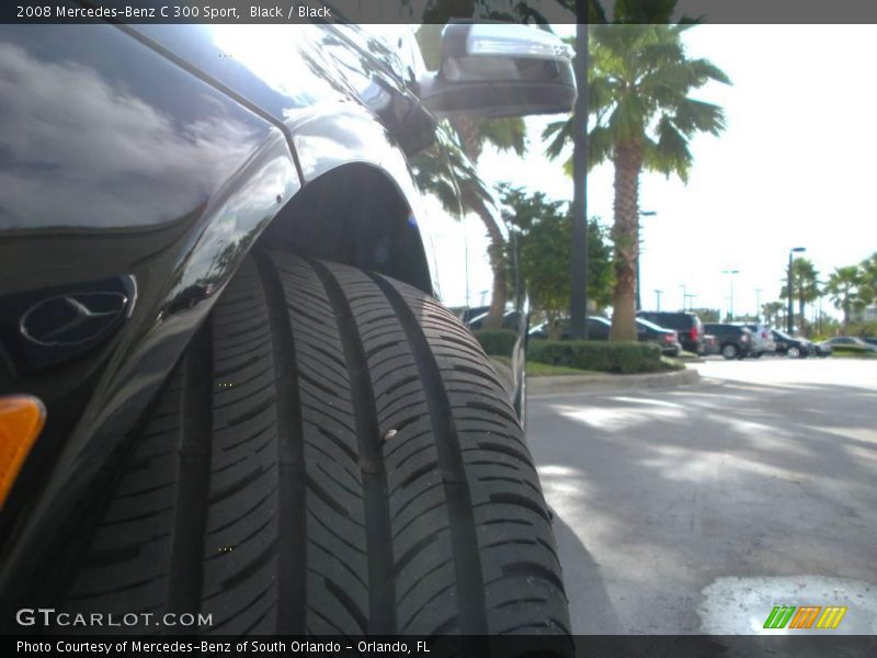 Black / Black 2008 Mercedes-Benz C 300 Sport