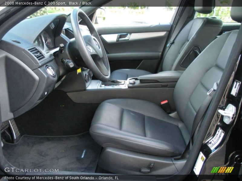Black / Black 2008 Mercedes-Benz C 300 Sport