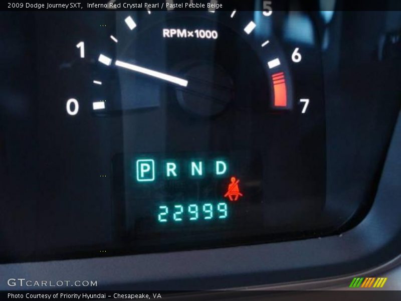 Inferno Red Crystal Pearl / Pastel Pebble Beige 2009 Dodge Journey SXT