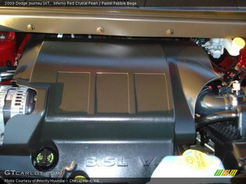 Inferno Red Crystal Pearl / Pastel Pebble Beige 2009 Dodge Journey SXT