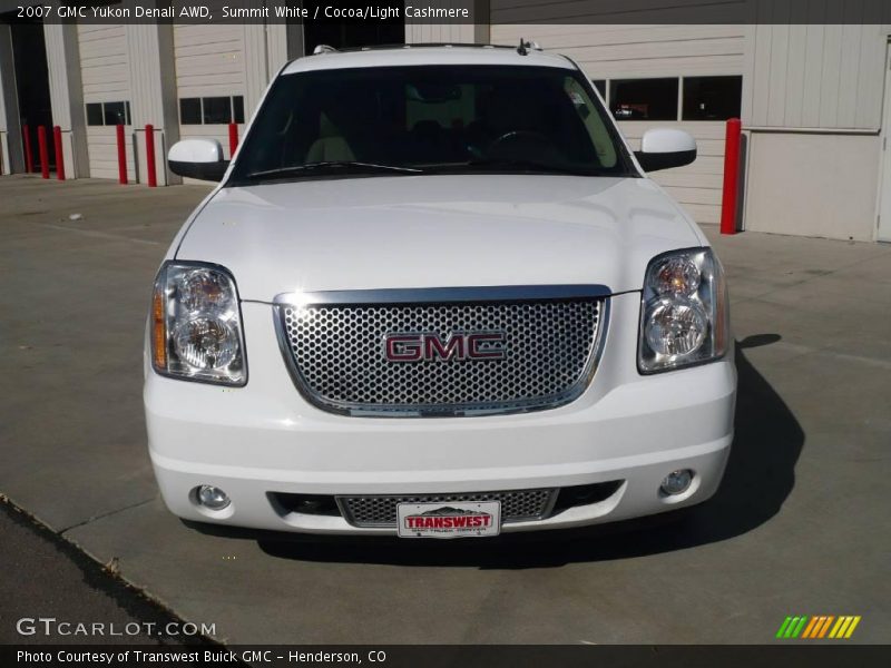 Summit White / Cocoa/Light Cashmere 2007 GMC Yukon Denali AWD