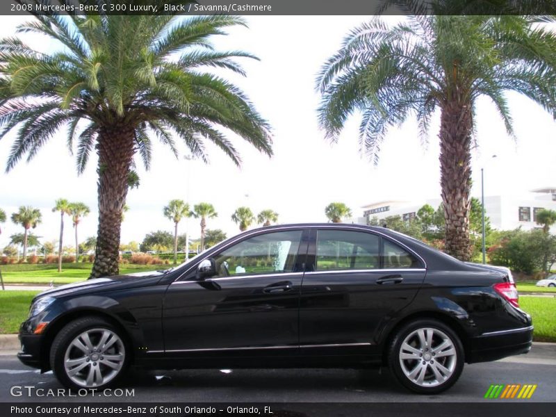 Black / Savanna/Cashmere 2008 Mercedes-Benz C 300 Luxury
