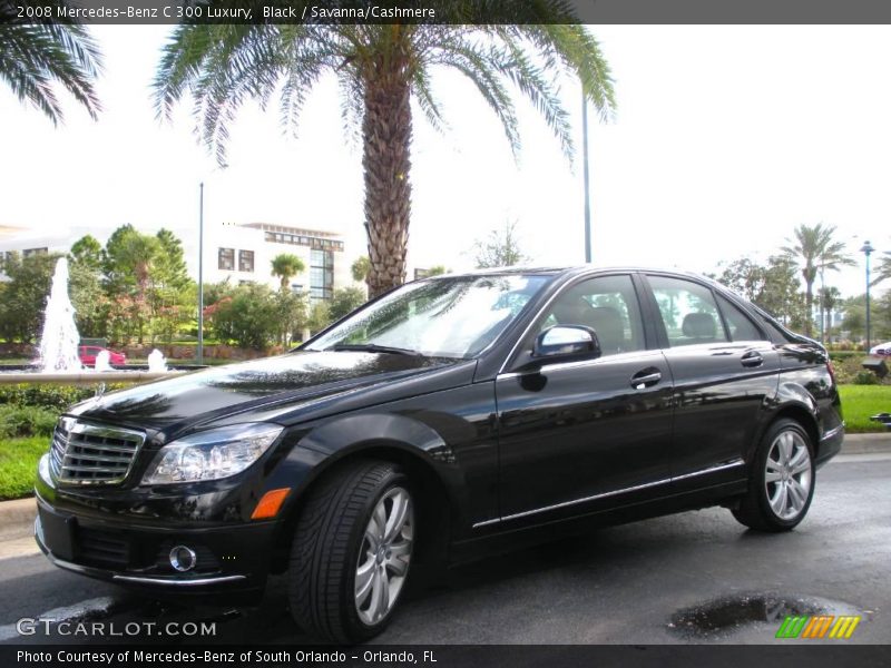 Black / Savanna/Cashmere 2008 Mercedes-Benz C 300 Luxury