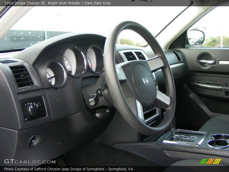 Bright Silver Metallic / Dark Slate Gray 2009 Dodge Charger SE
