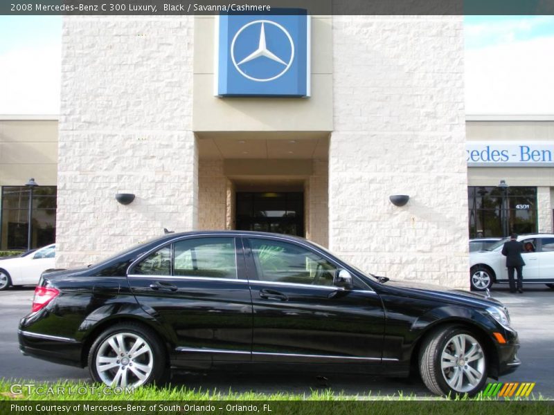Black / Savanna/Cashmere 2008 Mercedes-Benz C 300 Luxury