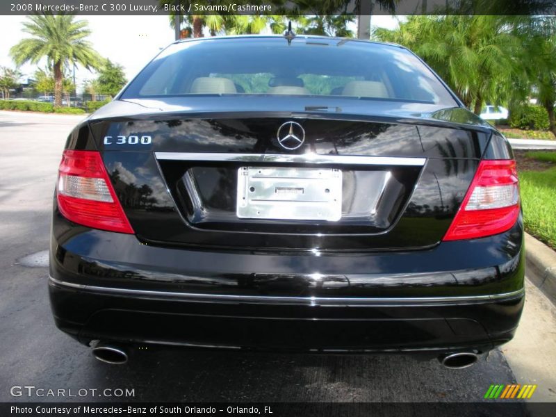 Black / Savanna/Cashmere 2008 Mercedes-Benz C 300 Luxury