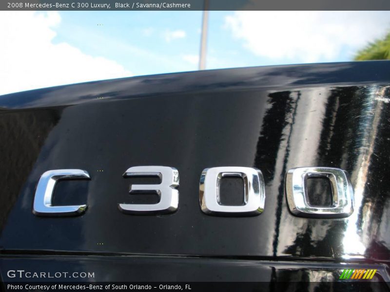 Black / Savanna/Cashmere 2008 Mercedes-Benz C 300 Luxury