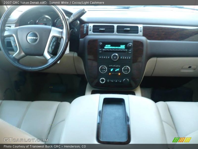 Summit White / Cocoa/Light Cashmere 2007 GMC Yukon Denali AWD
