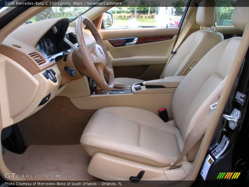 Black / Savanna/Cashmere 2008 Mercedes-Benz C 300 Luxury
