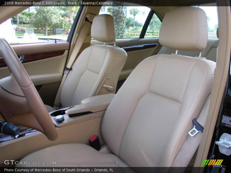 Black / Savanna/Cashmere 2008 Mercedes-Benz C 300 Luxury