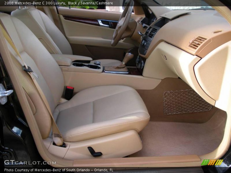 Black / Savanna/Cashmere 2008 Mercedes-Benz C 300 Luxury