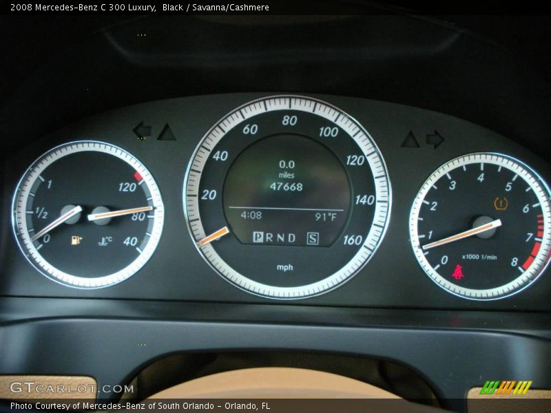 Black / Savanna/Cashmere 2008 Mercedes-Benz C 300 Luxury