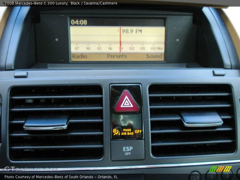 Black / Savanna/Cashmere 2008 Mercedes-Benz C 300 Luxury