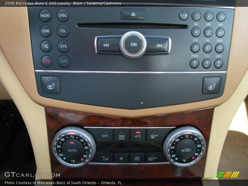 Black / Savanna/Cashmere 2008 Mercedes-Benz C 300 Luxury