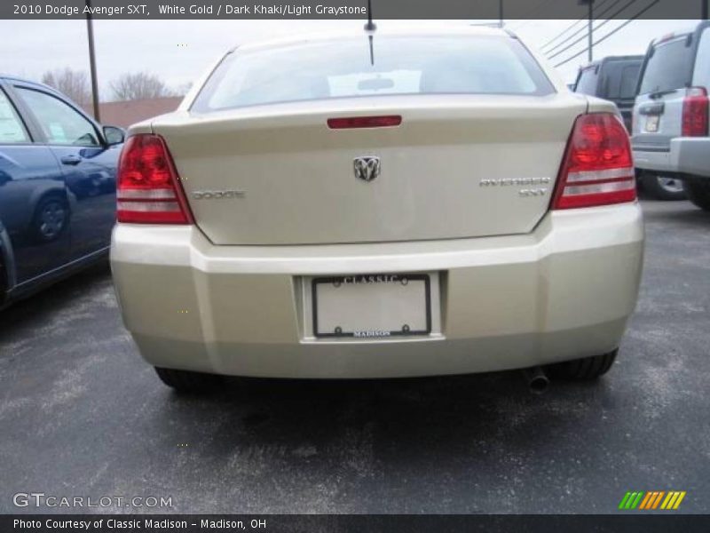 White Gold / Dark Khaki/Light Graystone 2010 Dodge Avenger SXT