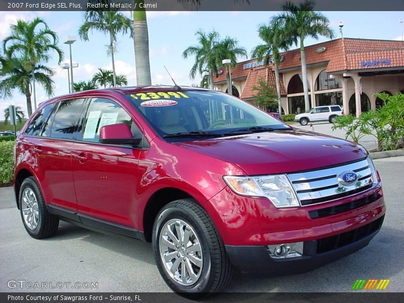 Redfire Metallic / Camel 2007 Ford Edge SEL Plus