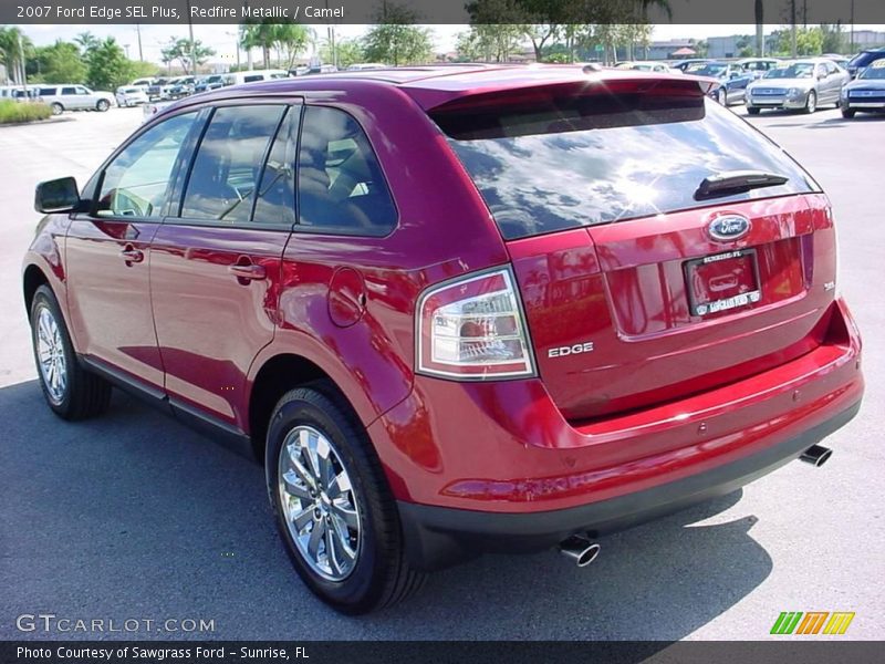 Redfire Metallic / Camel 2007 Ford Edge SEL Plus