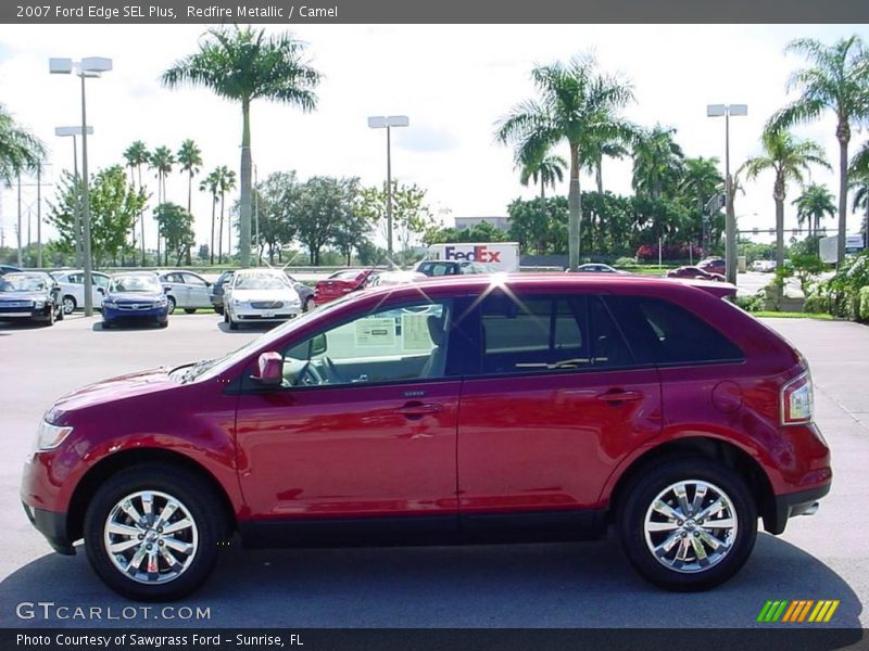 Redfire Metallic / Camel 2007 Ford Edge SEL Plus