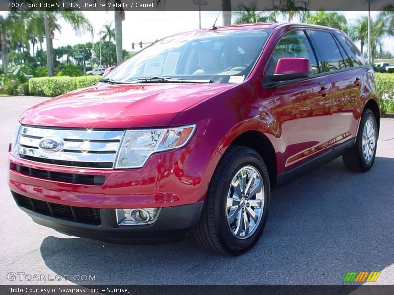 Redfire Metallic / Camel 2007 Ford Edge SEL Plus