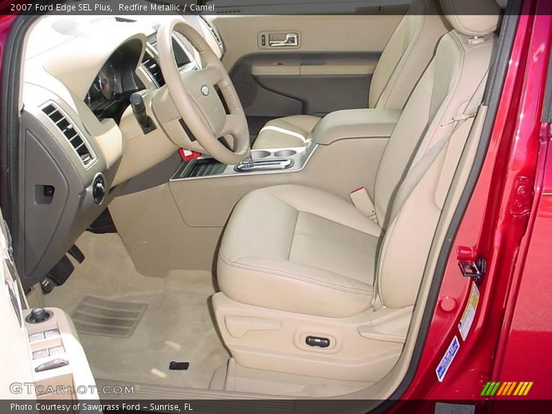 Redfire Metallic / Camel 2007 Ford Edge SEL Plus