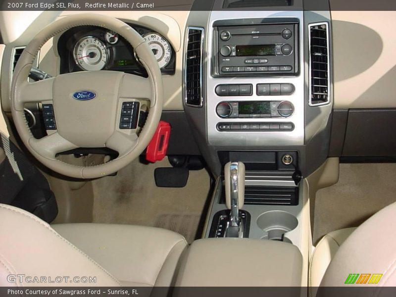 Redfire Metallic / Camel 2007 Ford Edge SEL Plus