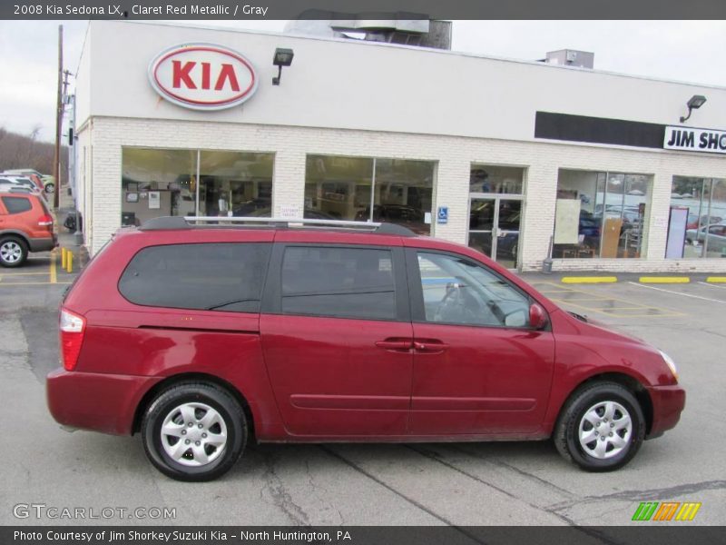Claret Red Metallic / Gray 2008 Kia Sedona LX