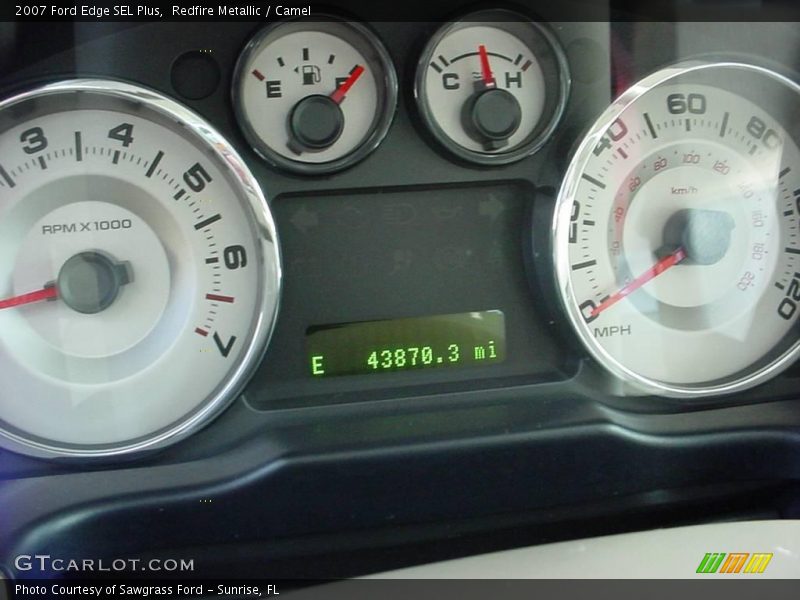 Redfire Metallic / Camel 2007 Ford Edge SEL Plus