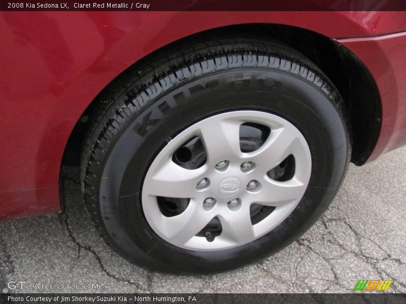 Claret Red Metallic / Gray 2008 Kia Sedona LX