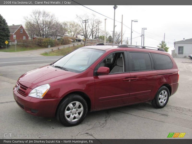 Claret Red Metallic / Gray 2008 Kia Sedona LX