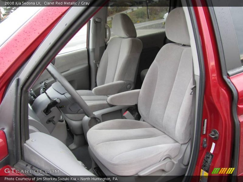 Claret Red Metallic / Gray 2008 Kia Sedona LX