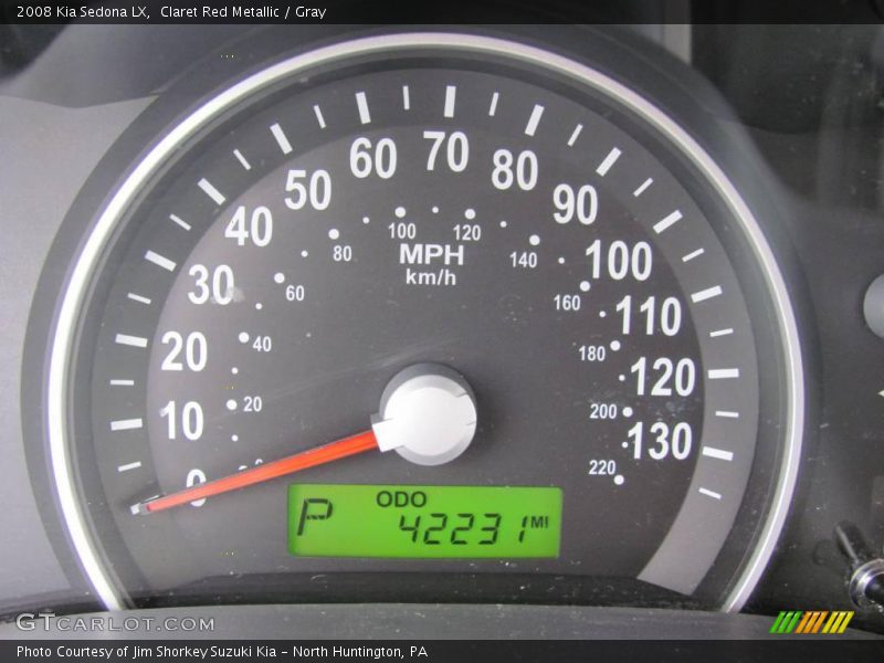 Claret Red Metallic / Gray 2008 Kia Sedona LX