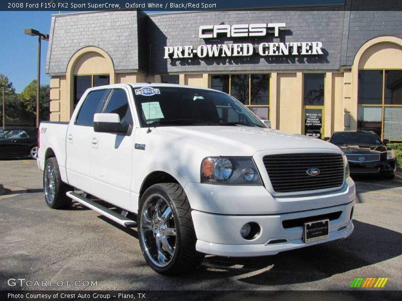 Oxford White / Black/Red Sport 2008 Ford F150 FX2 Sport SuperCrew