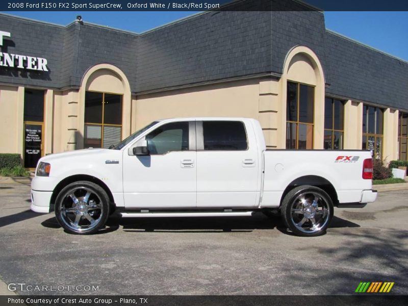 Oxford White / Black/Red Sport 2008 Ford F150 FX2 Sport SuperCrew