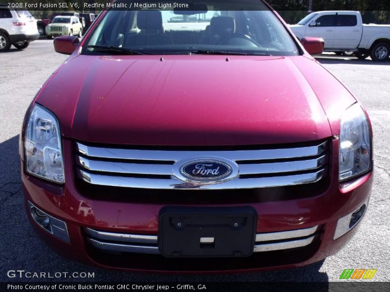 Redfire Metallic / Medium Light Stone 2008 Ford Fusion SEL V6