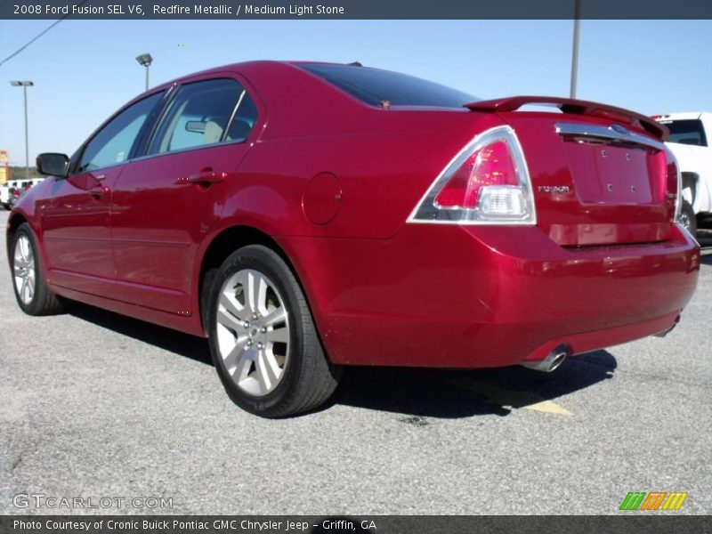 Redfire Metallic / Medium Light Stone 2008 Ford Fusion SEL V6