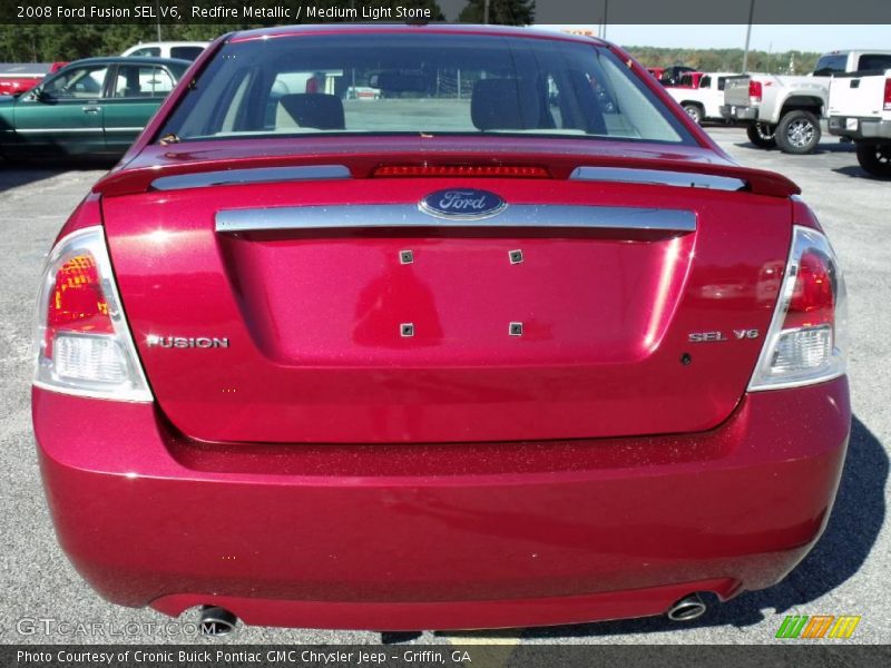 Redfire Metallic / Medium Light Stone 2008 Ford Fusion SEL V6