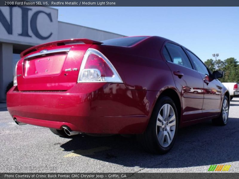 Redfire Metallic / Medium Light Stone 2008 Ford Fusion SEL V6