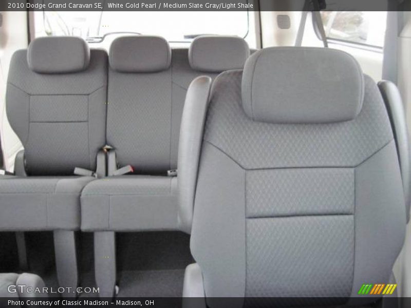 White Gold Pearl / Medium Slate Gray/Light Shale 2010 Dodge Grand Caravan SE